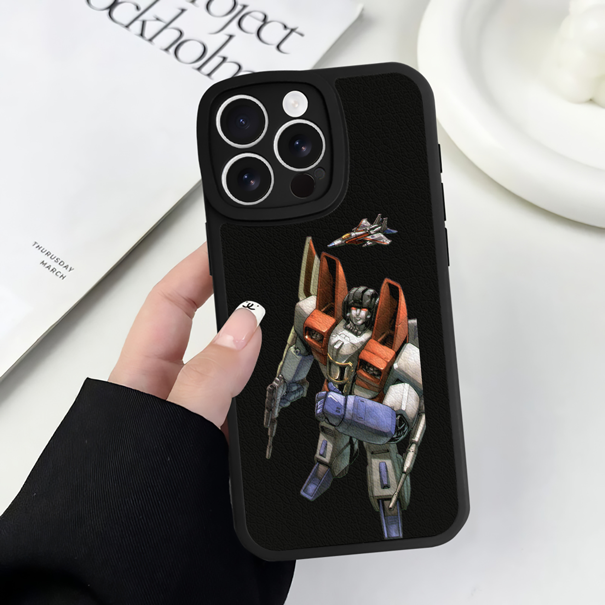 （画像用）  【iPhone 16シリーズ対応】シリコンスマホケース（レザー調） 材質：シリコン